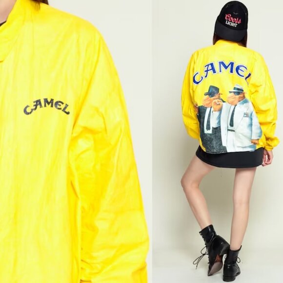 Vintage Jackets & Blazers - CAMEL Vintage 90s Tyvek Jacket sz XL